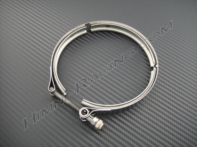 5.00" V-Band Turbo Exhaust Clamp - Stainless Steel - Click Image to Close